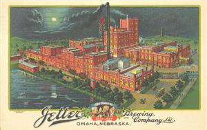 Color Postcard of the former Jetter Brewery